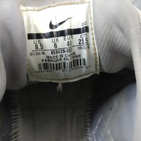 Nike Air Huarache Run SE Womens 8.5 Shoes Gray Silver Low 859429-002 NO INSOLES - Picture 3 of 11